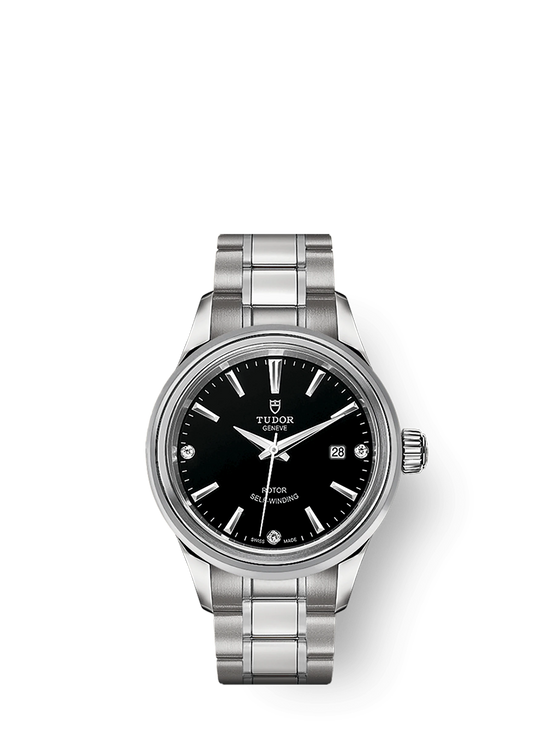 Tudor Replica Watch Style, Stainless Steel and Diamond-set, 28mm, M12100-0004
