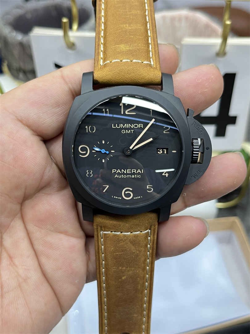 VS Factory PAM441 – 44mm Ceramic Panerai Luminor GMT Replica with P9001 Movement